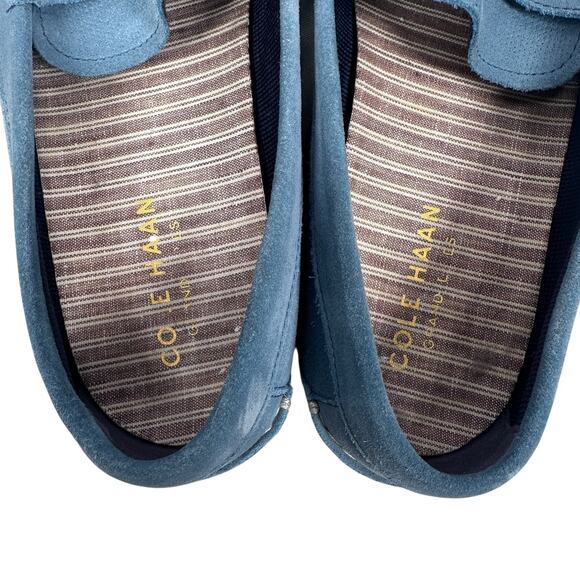 Cole Haan Penny Loafers Men’s 12 M Light Blue Suede Slip-On Casual Shoes C30949 - Picture 6 of 8
